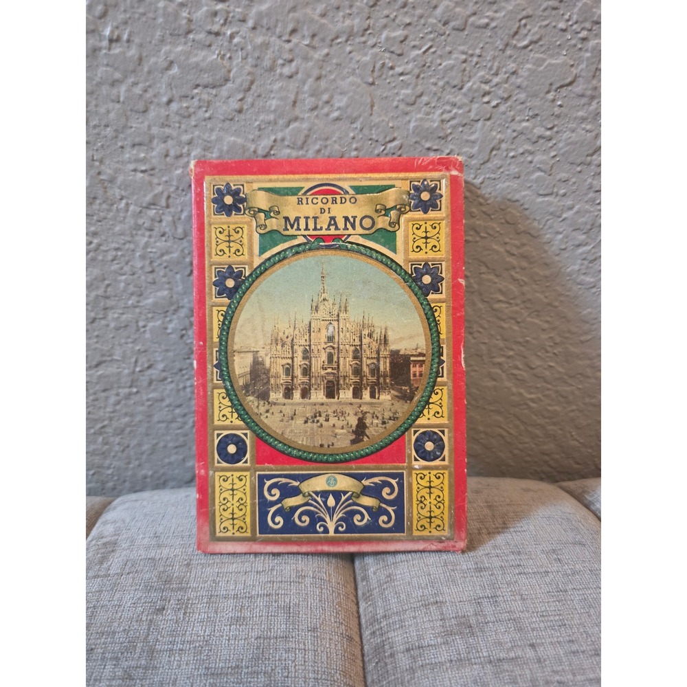 Vintage Ricordo di Milano Postcard Accordion Booklet Italy Travel Souvenir